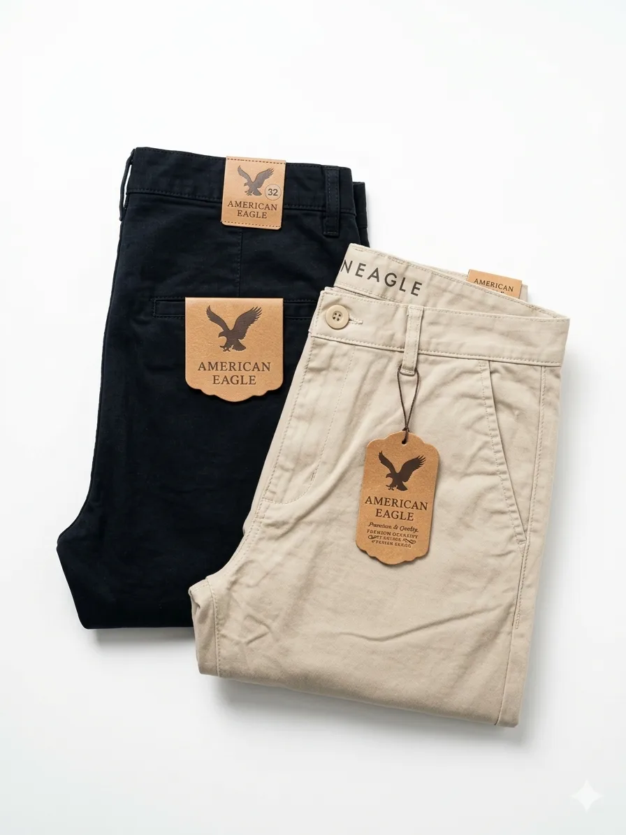 Chino Combo — Black + Beige (2 pcs)