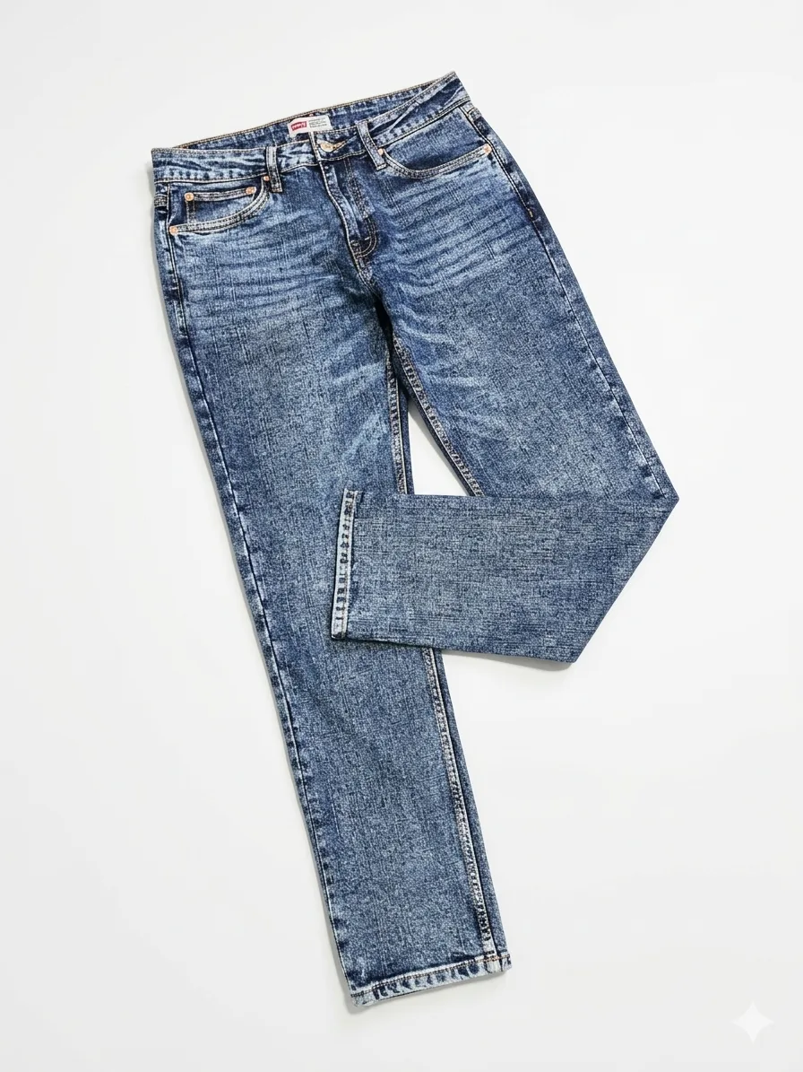 Acid Wash Slim Fit Jeans