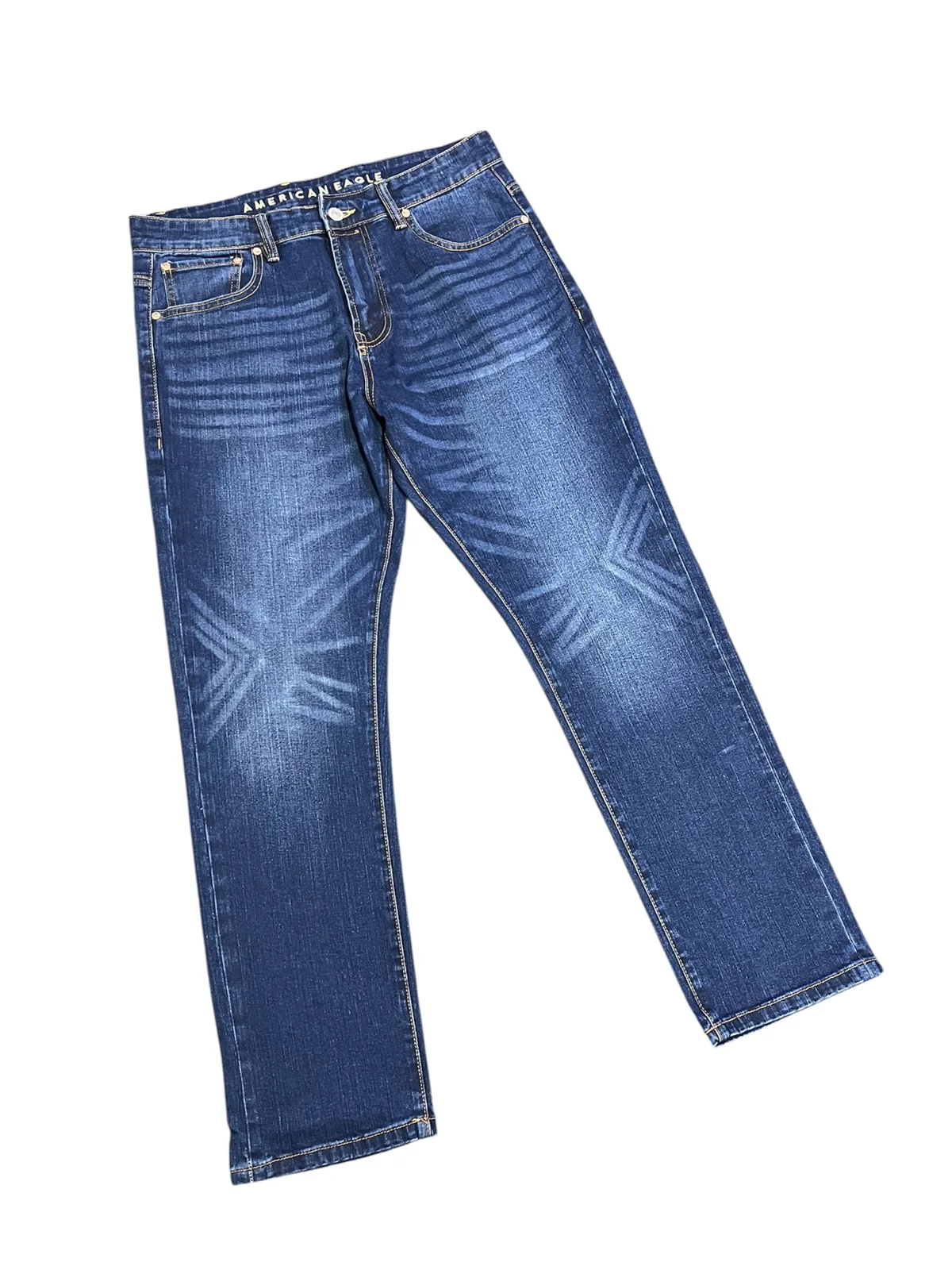 Dark Wash Straight Fit Jeans