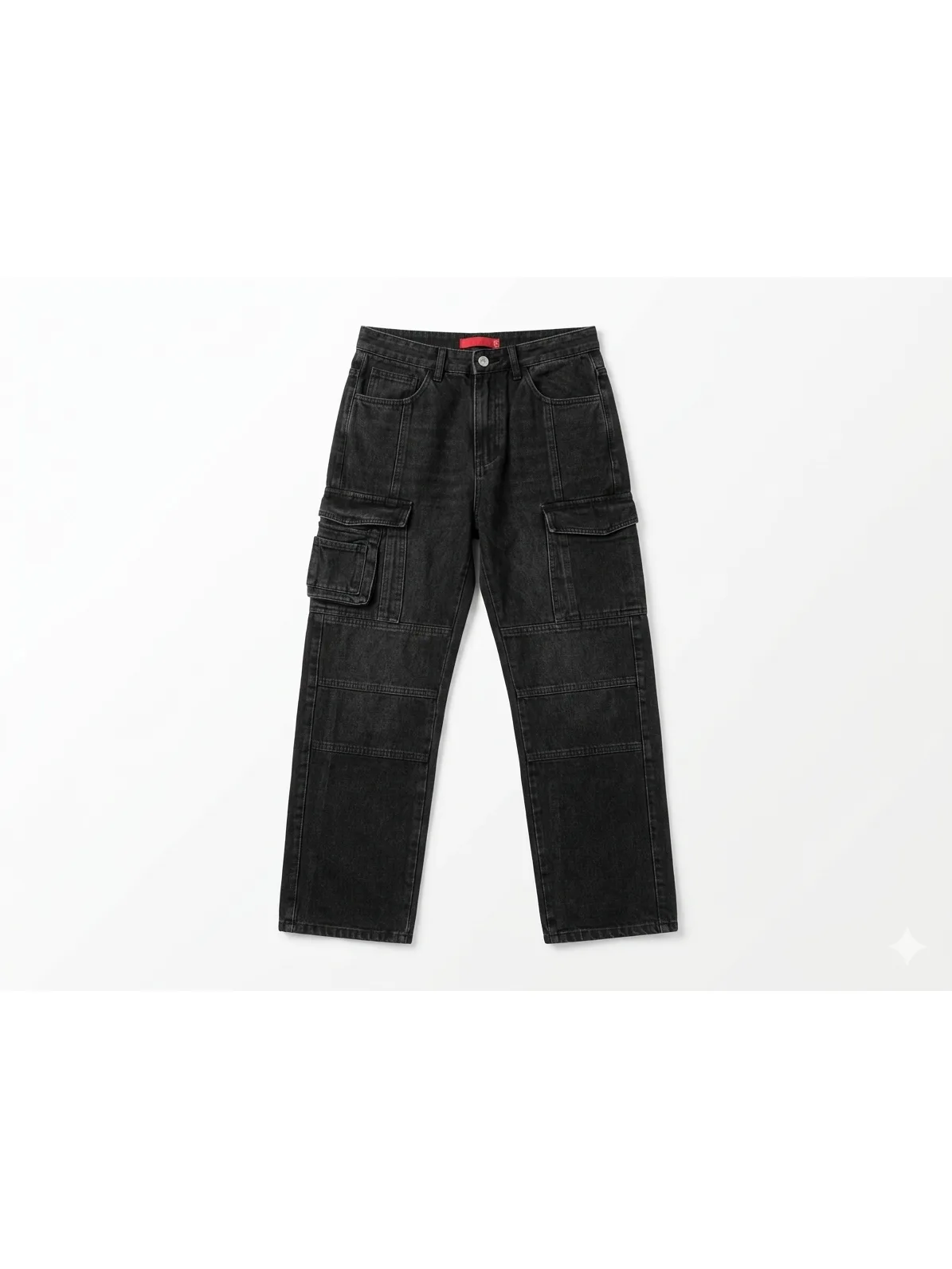 Black Cargo Jeans